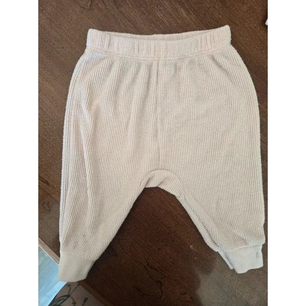 3-6 Month Girls Waffle Knit Set